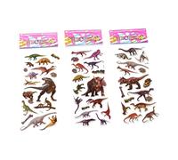 VICASKY 30 hojas de pegatinas de espuma, pegatinas de dinosaurio de dibujos animados, máquina de burbujas para niños, pegatinas decorativas para niños