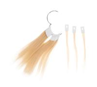 VICASKY 30 Muestras para Teñir el Cabello para Peluquería con Hebra de Cabello de Hierro y Plástico, Ideales para Practicar Peinados y Prueba de Color en Salones