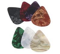 VICASKY 30 Púas de Guitarra Gruesas de Nylon Xylonite para Guitarra Acústica, Mejoran Precisión y Tono, Ideales para Músicos, Pack Completo y Duradero Color Aleatorio