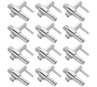 VICASKY 30 Unidades Divisor Palanca para Control de Flujo para Acuario de Bomba de Aire de Acero Inoxidable y Conector Roscado, Accesorios para Peceras Fácil y Oxigenación