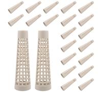VICASKY 30piezas Bobinas de Plástico para Hilo Tubos Cónicos Resistentes para Tintura Accesorios para Máquina de Coser y Bobinadora Color Blanco