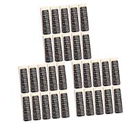 VICASKY 30piezas Etiquetas Para Escalas De Violín Adhesivos De Notas Para Diapasón Guía De Dedos Para Principiantes Práctico Accesorio Musical Negro