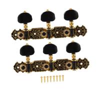 VICASKY 3pares Cabezal De Afinación Para Guitarra Clásica Diseño De Patrón De Incluye Tornillos Fácil Instalación y Decorativo