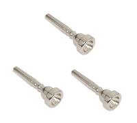 VICASKY 3piezas Boquilla De Trompeta De Cobre Plateada Repuesto Para Trompeta y King Para Registros Altos Diseño Preciso y Rendimiento Excepcional