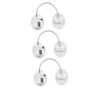 VICASKY 3piezas Cerradura De Seguridad Para Refrigerador y Muebles Bloqueo Infantil Combinación Protección Para Hogar Evita Accidentes y Armarios