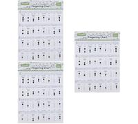 VICASKY 3piezas Chord Chart Para Principiantes De Trompeta Guía De Referencia Color Asortido Para Novatos Práctica Musical