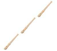 VICASKY 3piezas Clarinet Soprano Holed Wooden Recorder for Kids Beginner Instrument for Children to Explore Music Talent