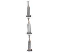 VICASKY 3piezas Conector De Audio Metálico De Barril Para Guitarra Eléctrica Salida Doble Estéreo Accesorio Práctico y Compacto Para Grabación y Refuerzo De Sonido Directo
