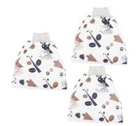 VICASKY 3piezas Falda De Pañal Para Bebés De Algodón Alta Cintura Diseño Divertido Ropa De Entrenamiento Para Hacer Pipí