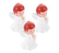 VICASKY 3piezas Figuras De Ángeles Esculturas De Vinilo para Decoración De Pasteles Adornos De Escritorio y Coches Niño