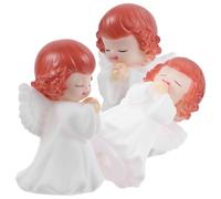VICASKY 3piezas Figuritas De Ángel Vinilo De Decoración De Pasteles y Escritorio para Fiestas y Celebraciones Infantiles