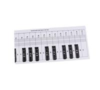 VICASKY 3piezas Guía De Práctica De Piano Para Principiantes Papel De Comparación De Teclas De y Portátil Para Teoría Musical y Técnicas De Digitación