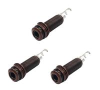 VICASKY 3piezas Guitar Bass End Pin Output Jack De Conector Mono Para Aplicaciones De Guitarras y Bajos Patas Diseño Práctico y Duradero
