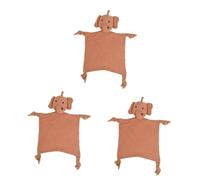 VICASKY 3piezas Toalla De Apego Para Bebés Muñeco De Peluche De Elefante Para Recién Nacidos y Niño Niña Pequeños Acompañante Suave y Seguro Para Dormir y Jugar