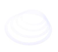 VICASKY 4 Anillos Amortiguadores Blancos para Batería Película Pc, Silenciadores Portátiles y Fáciles de Llevar para Práctica y Control de Sonido