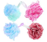 VICASKY 4 bolas de baño para el cuerpo, bola de ducha, estropajo de baño, bola de limpieza para baño, esponja de limpieza de baño, esponja de baño pequeña, bola de ducha, limpiador deportivo
