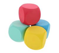 VICASKY 4 cubos de espuma Jumbo, cubos de espuma para manualidades, vacíos, dados de espuma, dados de espuma para manualidades, accesorios de juego