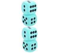 VICASKY 4 cubos grandes de espuma EVA para juegos educativos para fiestas, clases y juegos, dados de juguete divertidos para métodos de aprendizaje creativos