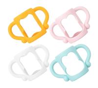 VICASKY 4 fundas de silicona para biberones para recién nacidos, agarrador, protector de silicona para biberones, mango de botella para bebés