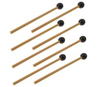 VICASKY 4 pares de palos de percusión musicales de percusión piezas de batería ligera baqueta marimba baqueta de tambor práctico de plástico
