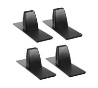 VICASKY 4 Piezas Abrazadera Ajustable Boca Extragrande para Paneles de Escritorio en Aleación Metálica Negra y Doble Perilla para Espacios de Trabajo Compartidos