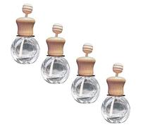 VICASKY 4 Piezas Botella De Perfume Botellas Difusoras De Aceites Esenciales Vacío Botella De Cristal del Ambientador del Coche Difusor De Aroma Vidrio Fragancia Botella Vacía