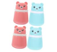 VICASKY 4 Piezas caja de puff de bebé powder puff titular de maquillaje en polvo kit de hojaldre de talco para bebé Soplo de polvo recipientes de talco para bebés botella de polvo suelto