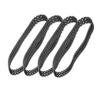 VICASKY 4 Piezas Coche Teledirigido sobre Orugas Reemplazo De Orugas De Caucho para Tanques Reemplazo De Orugas para Tanque Suministros De Bricolaje Rueda De Oruga del Tanque Robot Modelo