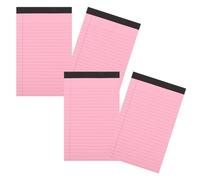 VICASKY 4 Piezas Cuaderno de Notas A5 Práctico para Oficina Papel Rayado Ancho, Diseño Simple y Fácil de Llevar para Estudiantes y Viajeros