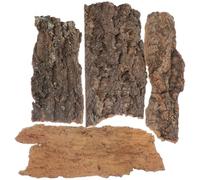 VICASKY 4 piezas de decoración de corteza de árbol de corteza de reptil para escalar y esconderse, decoración de corteza de árbol trepadora de reptiles para un aspecto realista, decoración de corteza