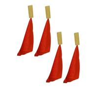 VICASKY 4 piezas de juguete musical para niños y niñas hecho a mano chino Kuaiban tradicional instrumentos de encaje para accesorios de baile