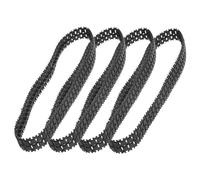 VICASKY 4 piezas de robot de tanque de coche teledirigido por orugas, juguete para manualidades, carro de juguete, parque teledirigido para coche, mando a distancia, goma negra