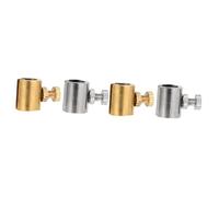 VICASKY 4 Piezas Eliminador de sonido de eliminador de tono de accesorio de instrumento tubo mudo violin violín tono de mudo tubo supresor de tono de Cobre Silver