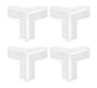 VICASKY 4 Piezas Protectores de Esquinas de Mesa de Plástico Diseño Autoadhesivo para Protección de Seguridad Hogar Escuela, Cubiertas Anticolisión para Ventanas y Muebles