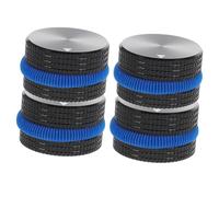 VICASKY 4 Piezas Tapa De La Perilla Del Anillo De Goma Perilla Del Amplificador De Volumen Perilla De Volumen De Guitarra Tapas De Potenciometro Bajo Metal Aluminio Tapa De Potenciómetro