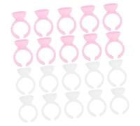 VICASKY 400 piezas de pigmento soporte anillo copas para tatuajes extensión de pestañas para estudios de belleza fácil manejo práctico para aplicaciones de maquillaje