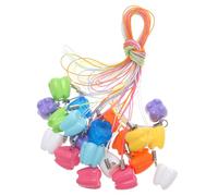 VICASKY 40piezas Caja De Almacenamiento De Dientes De Diseño De Material Plástico Color Almacenamiento Seguro De Dientes Infantiles