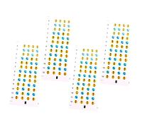 VICASKY 4hojas Guía De Pegatinas Para Diapasón De Ukelele De Calcomanías De Notas Musicales Para Principiantes Accesorios De Práctica y Aprendizaje Fácil