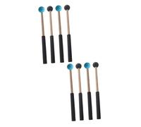 VICASKY 4pares Mallets De Percusión Para De Lengüeta y Marimba De Baquetas De Mango Instrumentos Musicales Para Práctica y Yoga Mallets De Calidad Duradera