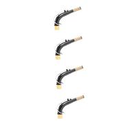 VICASKY 4piezas Boquilla De Saxofón Curvada De Latón Para Saxo Repuesto Duradero y Estable Accesorio Esencial Para Músicos