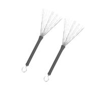 VICASKY 4piezas Cepillos De Tambor Inoxidable Retráctiles Para Jazz Accesorios De Percusión Para Batería Diseño y Práctico Para Músicos