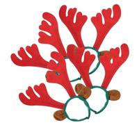 VICASKY 4piezas Diadema De Astas De Reno Para Navidad Diademas Navideñas De Astas Tocado Para Fiestas Navideñas Unidades