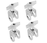 VICASKY 4piezas Soporte De Abrazadera Ajustable Para Cencerro De Clip De Montaje Para Instrumentos De Percusión Para Baterías y Cencerros