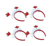 VICASKY 4piezas Tocado de Fiesta Navideña de Arce Otoñal Accesorios Cabello Oropel Diadema Iridiscente de Otoño para Disfraces de Acción de Gracias Decoración de Fiesta Cosecha