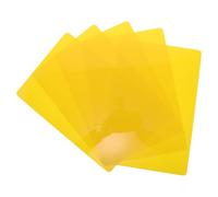 VICASKY 5 Piezas Almohadilla para Mezclar Tinta Artesanal de Plástico Amarillo 21x18.5 Cm con Precisión y Uniformidad de Color para Serigrafía y Impresión Manual