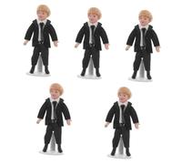 VICASKY 5 piezas de casa de muñecas figuras decorativas de personas simuladas figuras modelo de figuras ornamentación simulación modelos de personajes mini adornos de personajes miniatura juguetes