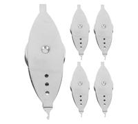 VICASKY 5 Piezas Lanzadera para Frivolité de Metal Plateado Bobina, Herramienta para Encaje a Mano, Cómoda de Sujetar, para Proyectos de Manualidades y Tejido