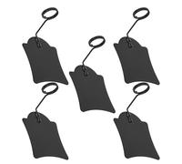 VICASKY 5 Piezas Porta Carteles de Comida Metálico Negro para Etiquetas de Precio Clip de Alambre Resistente Adecuado para Farmacia y Centro Comercial