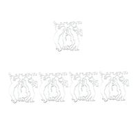 VICASKY 5 Piezas Troquel De Corte De Papel Hecho a Mano Moldes Para Hacer Tarjetas Molde De Foto En Relieve Plantilla De Plantilla De Grabado Estampado De Álbum Troqueles 3d Guion Metal
