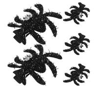VICASKY 5 Pinzas para El Cabello de Araña Negras de Halloween, Pasadores de Araña para Niñas Pequeñas, Accesorios para El Cabello de Halloween para Fiestas Y Peinados Diarios.